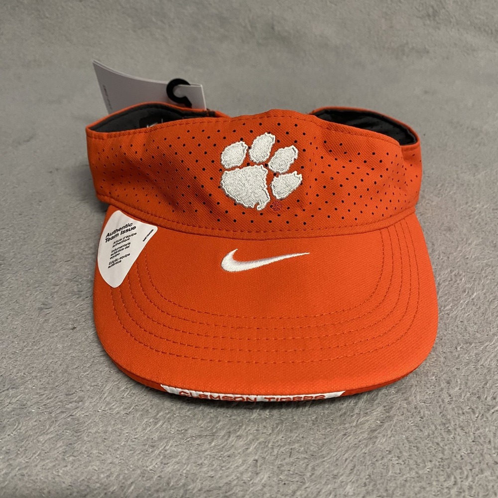 Nike Clemson Tigers Team Issued Visor Orange One Size Adjustable NEW